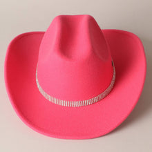 Load image into Gallery viewer, CC Star Rhinestone Trim Cowboy Hat
