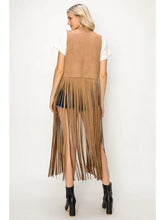 Load image into Gallery viewer, Long Faux Suede Vest
