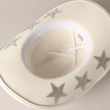 Load image into Gallery viewer, CC Star Rhinestone Trim Cowboy Hat

