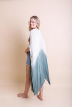 Load image into Gallery viewer, Ombre Vertical Multicolor Stitched Kimono
