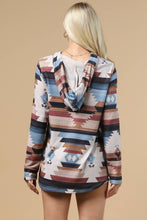 Load image into Gallery viewer, HEATHER AZTEC ULTRA SOFT HOODIE
