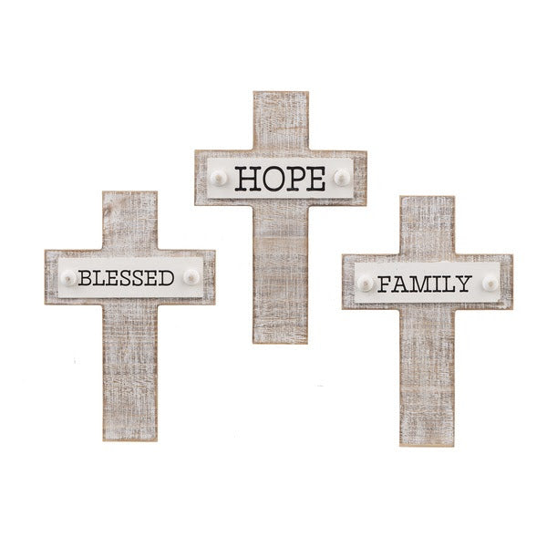 WALL CROSS BLESSED, HOPE AND FAMILY
