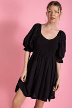 Load image into Gallery viewer, Jenna Bubble Sleeve Mock Dress
