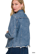 Load image into Gallery viewer, Frayed Denim Jacket
