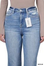 Load image into Gallery viewer, Super High Rise Raw Edge Cuffed Denim
