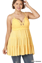 Load image into Gallery viewer, Crochet Lace Ruffle Cami Dress
