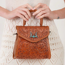 Load image into Gallery viewer, Loyal West Leon Mini Handle Purse - Brown
