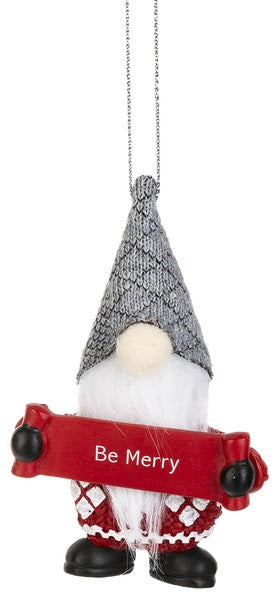 Gnome Ornament - Be Merry