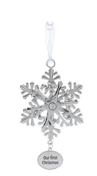 Snowflake Ornament - Our first Christmas