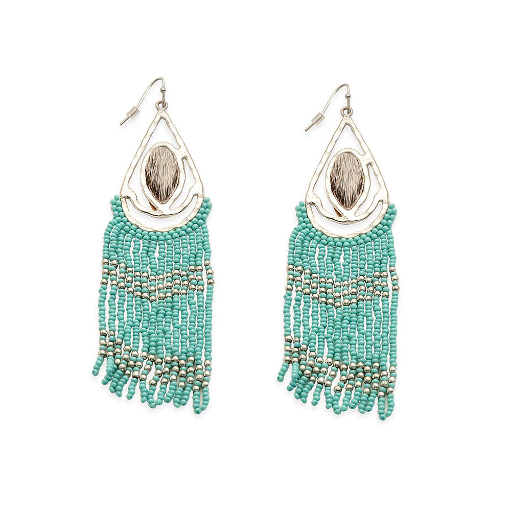 Shields of Protection Beaded Earrings