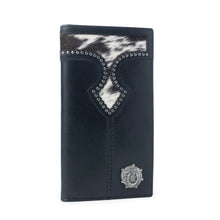 Load image into Gallery viewer, Frontier Mark Hairon Leather Wallet
