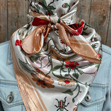 Load image into Gallery viewer, Peach and Cream Tulips Wild Rag/Scarf
