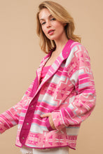 Load image into Gallery viewer, Aztec Fleece Print Outdoor Jacket
