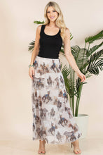 Load image into Gallery viewer, TANIA COWBOY PRINT LINED FULL MESH SKIRT
