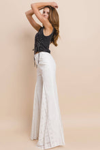 Load image into Gallery viewer, BOHO DENIM VEST TOP WITH LACE UP SIDES
