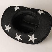 Load image into Gallery viewer, CC Star Rhinestone Trim Cowboy Hat
