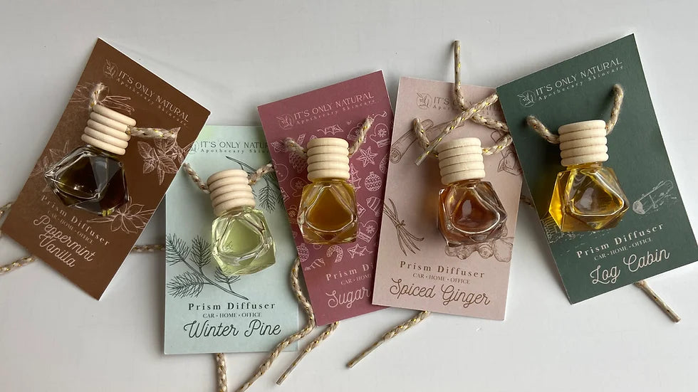 Seasonal Glass Jar Car Diffuser