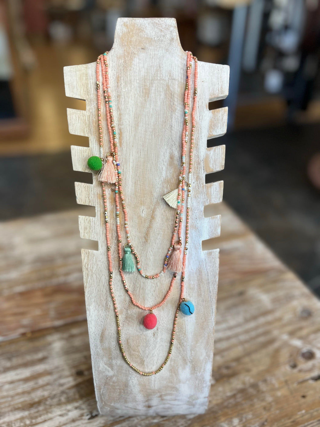 Beaded Layered Necklace Necklace
