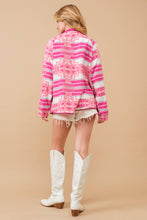 Load image into Gallery viewer, Aztec Fleece Print Outdoor Jacket
