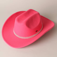 Load image into Gallery viewer, CC Star Rhinestone Trim Cowboy Hat
