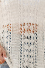 Load image into Gallery viewer, Hollow Out Knit Sleeve Drop Shoulder Sweater
