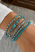 Load image into Gallery viewer, Western Turquoise Beading 5pcs Layered Bracelet
