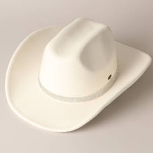 Load image into Gallery viewer, CC Star Rhinestone Trim Cowboy Hat
