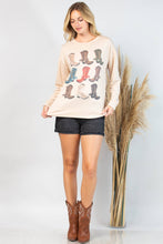 Load image into Gallery viewer, KACY WESTERN BOOOTS GRAPHIC SWEATSHIRT
