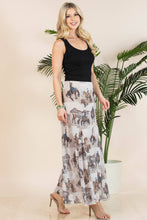 Load image into Gallery viewer, TANIA COWBOY PRINT LINED FULL MESH SKIRT
