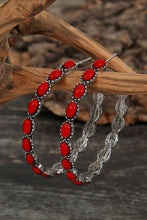 Load image into Gallery viewer, Gem Inlay Retro C-shape Earrings
