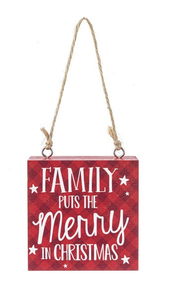 Ornament - Family puts the merry in Christmas