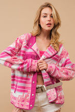 Load image into Gallery viewer, Aztec Fleece Print Outdoor Jacket
