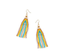 Load image into Gallery viewer, Sun’s Ribbon Beaded Earrings
