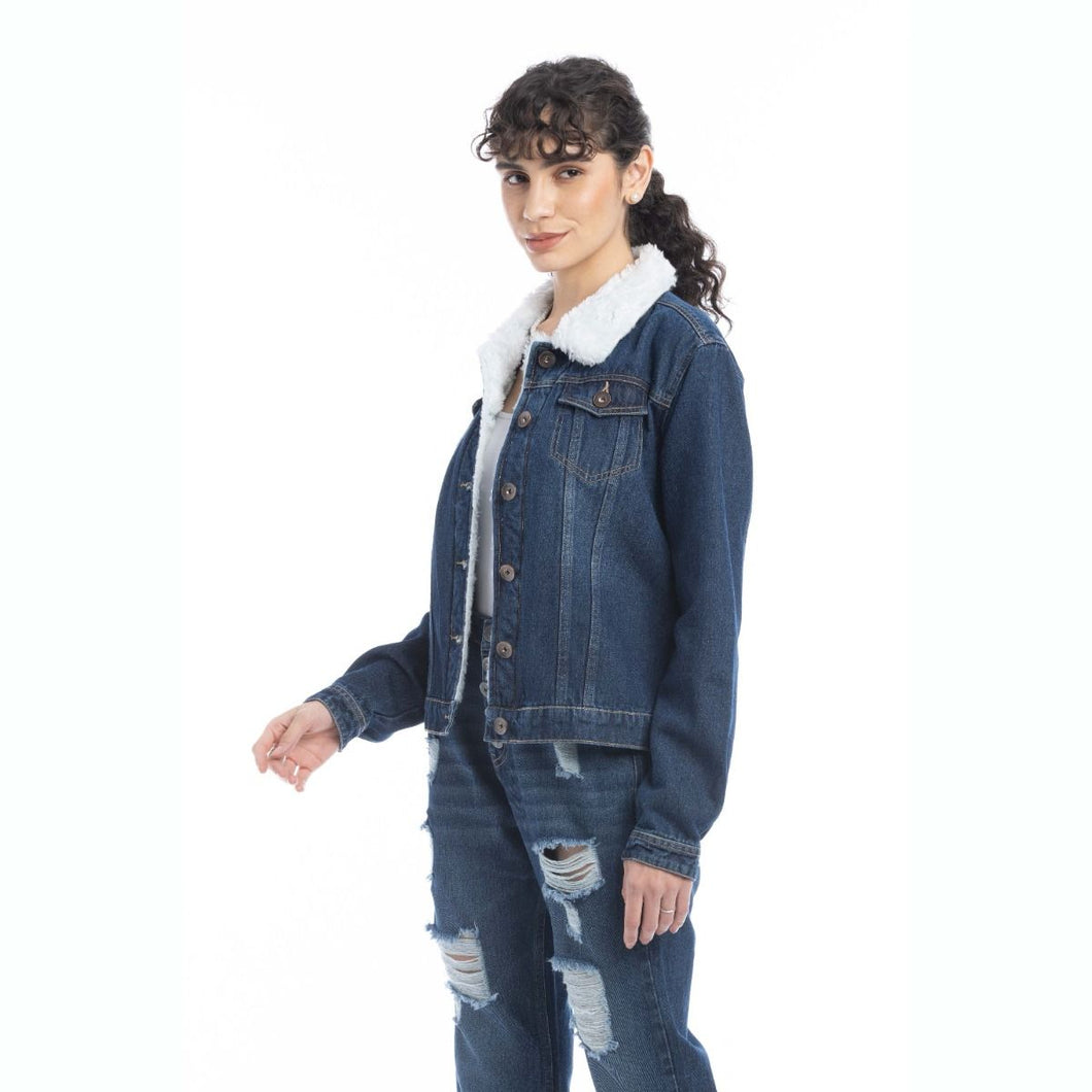 Addilyn Fleece Lined Denim Jacket