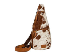 Load image into Gallery viewer, Cullom Trail Hair-on Hide Sling Bag
