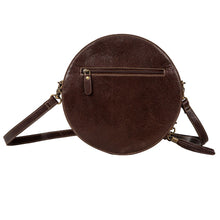 Load image into Gallery viewer, Night Gaze Hand-tooled Round Bag
