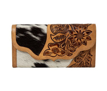 Load image into Gallery viewer, Blossoms in Bloom Hand-tooled Wallet
