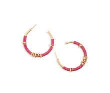 Load image into Gallery viewer, Scarlet Crescent Moon Earrings
