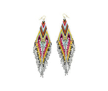 Load image into Gallery viewer, My Colors of the Wind Beaded Earrings
