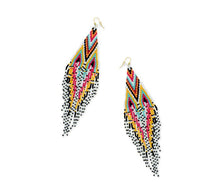 Load image into Gallery viewer, My Colors of the Wind Beaded Earrings
