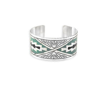 Load image into Gallery viewer, Day Rise Etched Metal Cuff Bracelet
