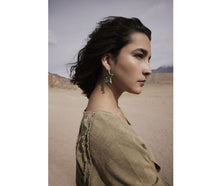 Load image into Gallery viewer, Stars of Mine Silver Tone &amp; Bead Accent Earrings
