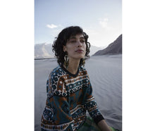 Load image into Gallery viewer, Eagle’s Drumbeat Beaded Earrings
