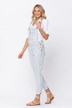 Load image into Gallery viewer, Striped Boyfriend Overalls
