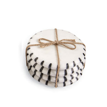 Load image into Gallery viewer, Black Ticking Marble Coasters
