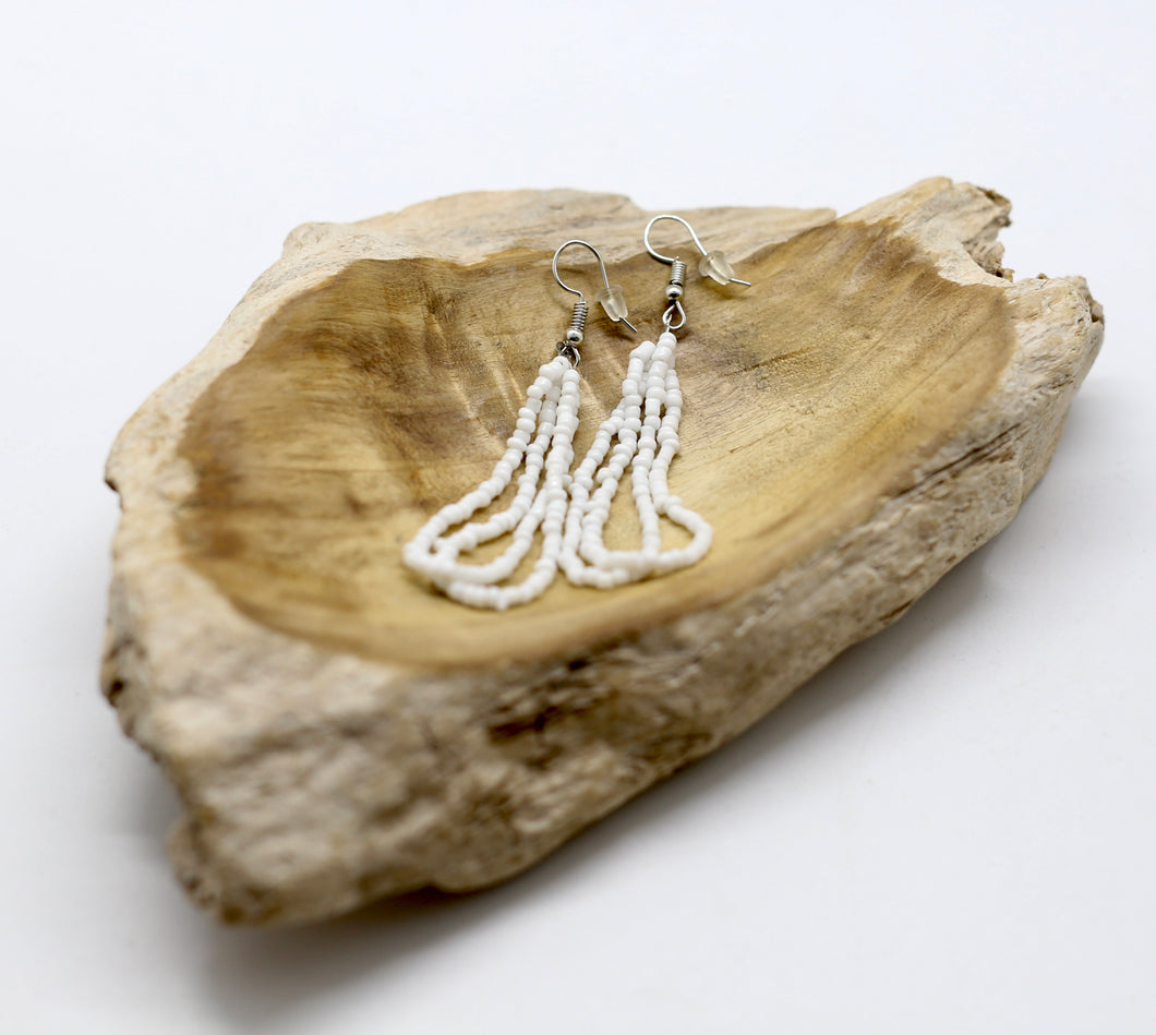 Seed Bead Dangle Earrings