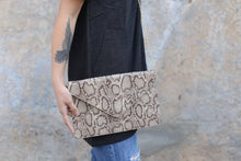 Load image into Gallery viewer, Faux Snakeskin Flat Clutch
