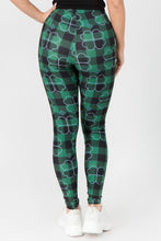 Load image into Gallery viewer, Plaid Clover Print Leggings
