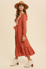 Load image into Gallery viewer, Ruffled Embroidered Dress
