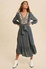 Load image into Gallery viewer, Ruffled Embroidered Dress
